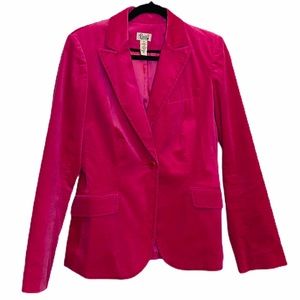 Lilly Pulitzer Angelina blazer jacket pink velvet